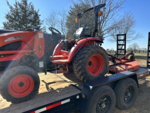 35 horse power tractor with 5ft bushhog